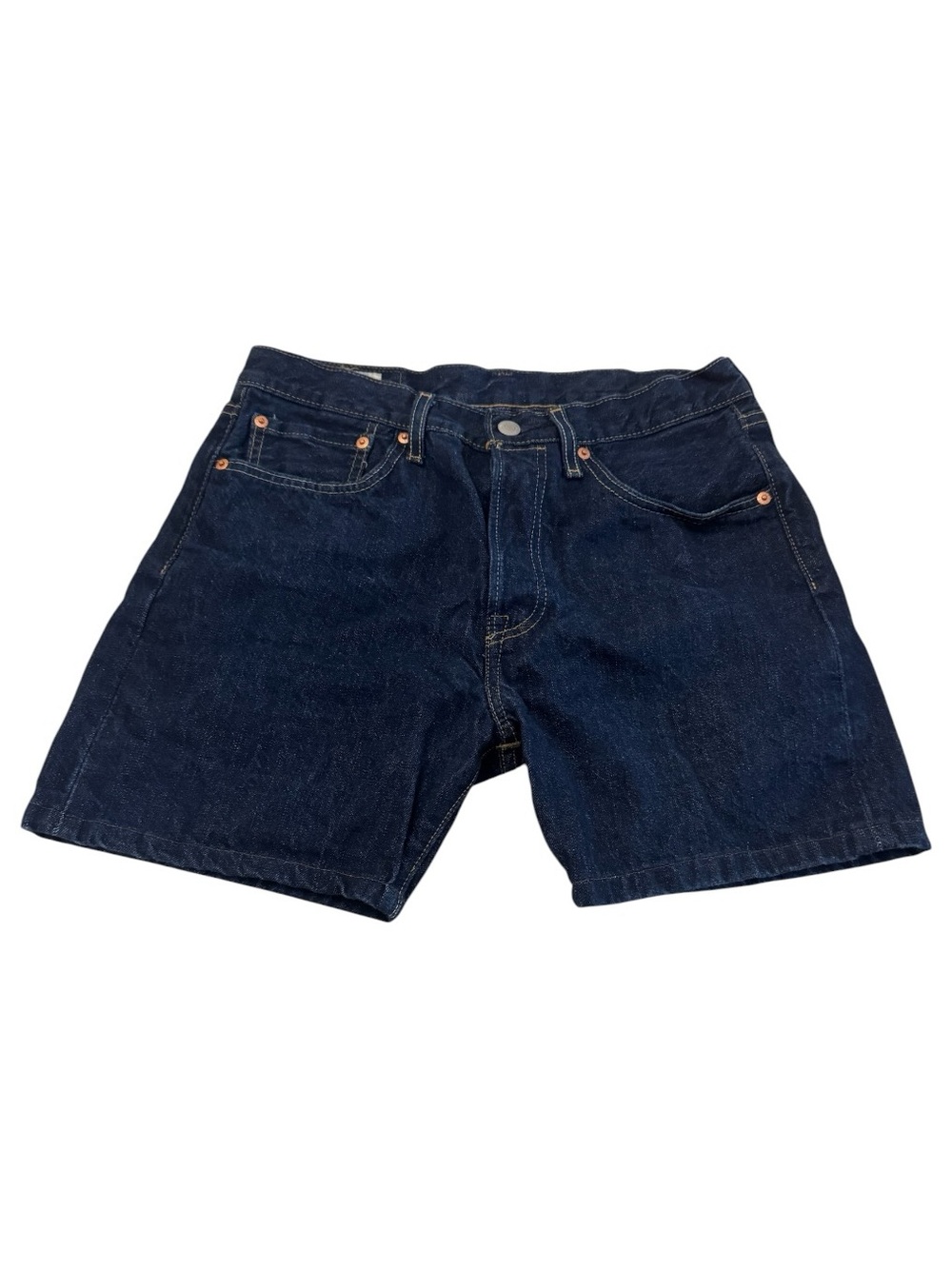 Levi’s Premium 501 Hemmed Denim Shorts Men’s 31 Dark Wash Button Fly